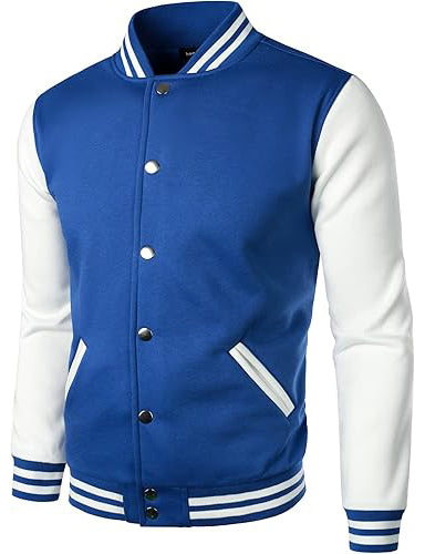 Man’s Varsity Baseball Jacket Cotton Blend Letterman Jackets