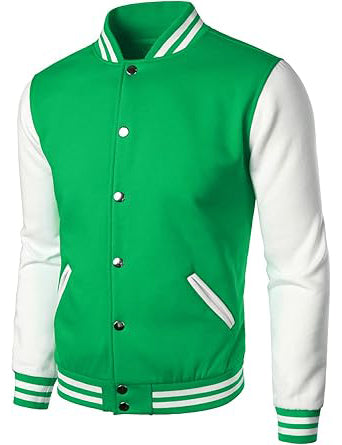 Man’s Varsity Baseball Jacket Cotton Blend Letterman Jackets