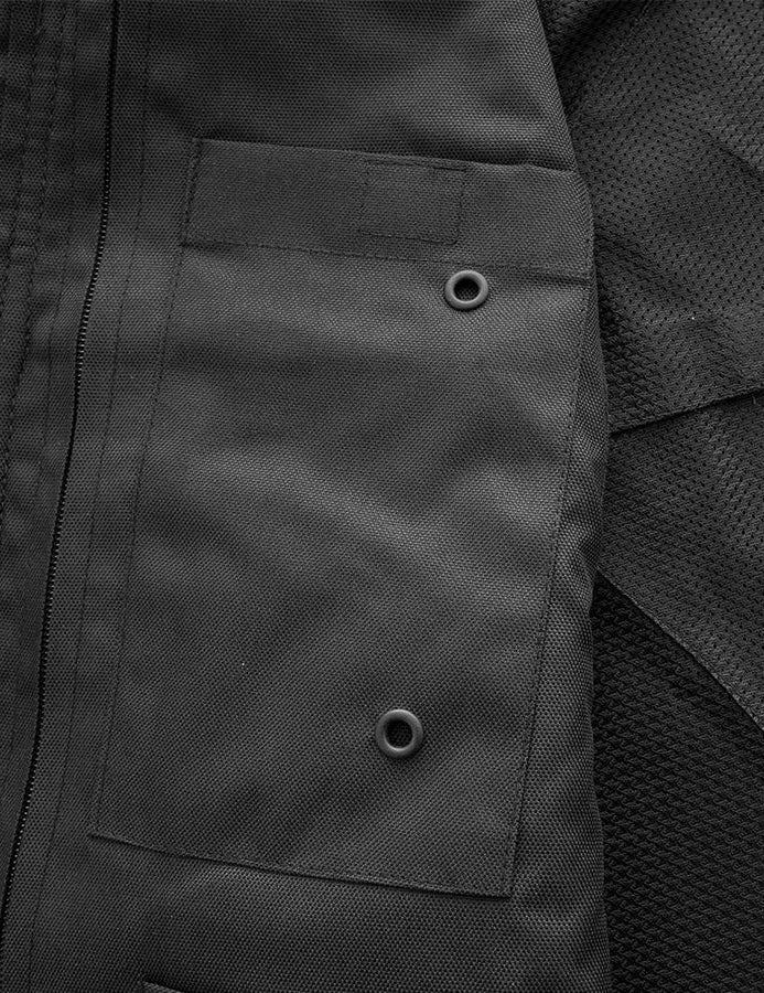 First Mfg Co Men’s Black Leather Biker Vest – Classic Motorcycle Riding Vest