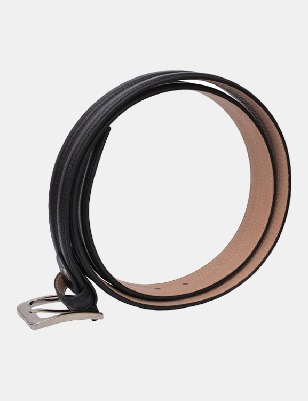 Men's Genuine Black Leather Belt