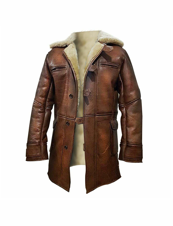 Men’s Real Sheepskin Jacket Winter Bane Coat