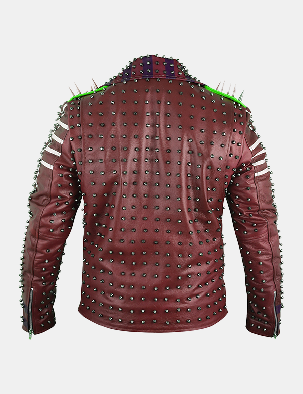 Biker Studded Jacket Men