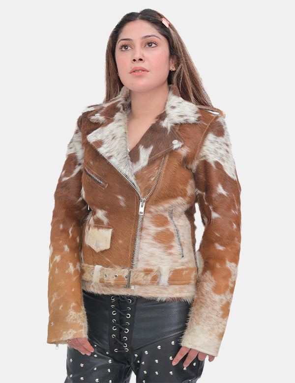 Cowhide Leather Jacket for Women