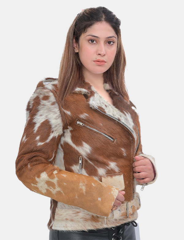 Cowhide Leather Jacket for Women