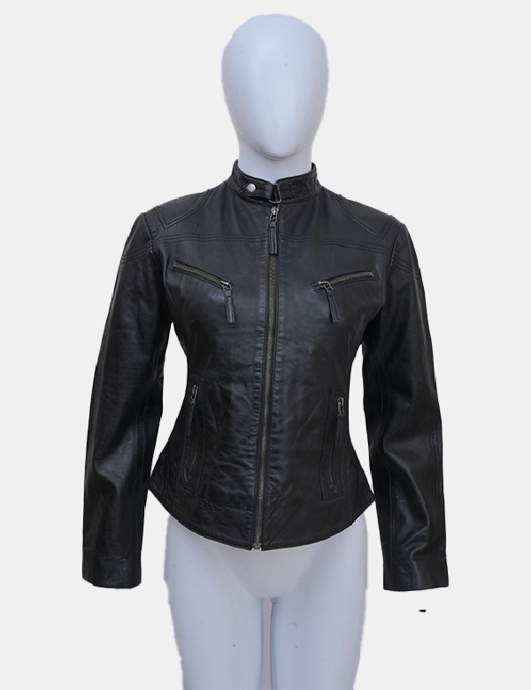 Women Black Leather jacket