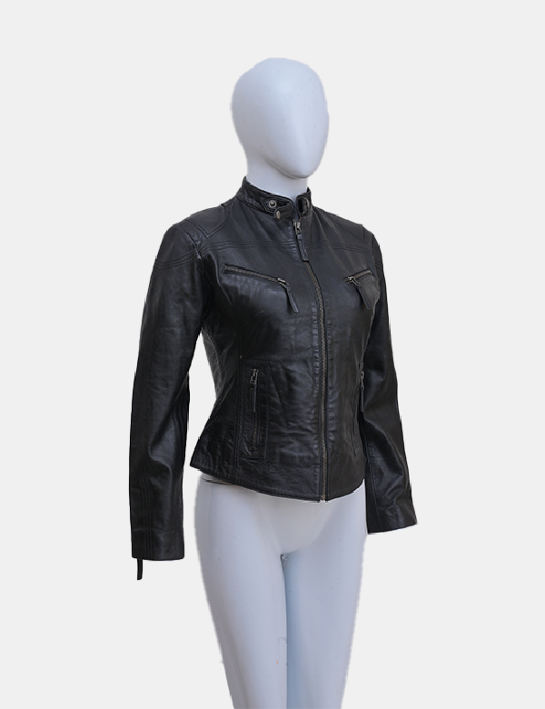 Women Black Leather jacket