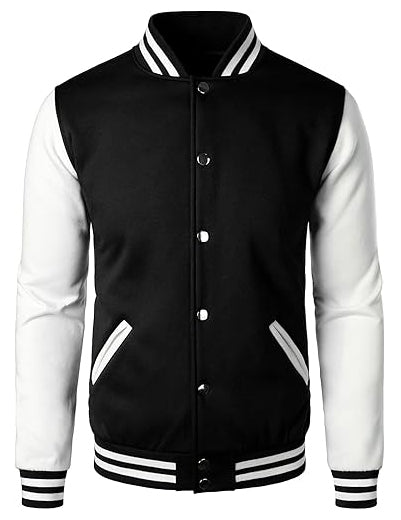 Man’s Varsity Baseball Jacket Cotton Blend Letterman Jackets
