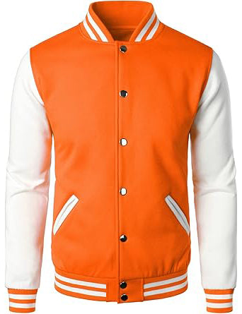 Man’s Varsity Baseball Jacket Cotton Blend Letterman Jackets