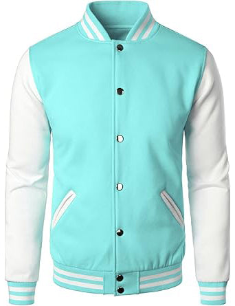Man’s Varsity Baseball Jacket Cotton Blend Letterman Jackets
