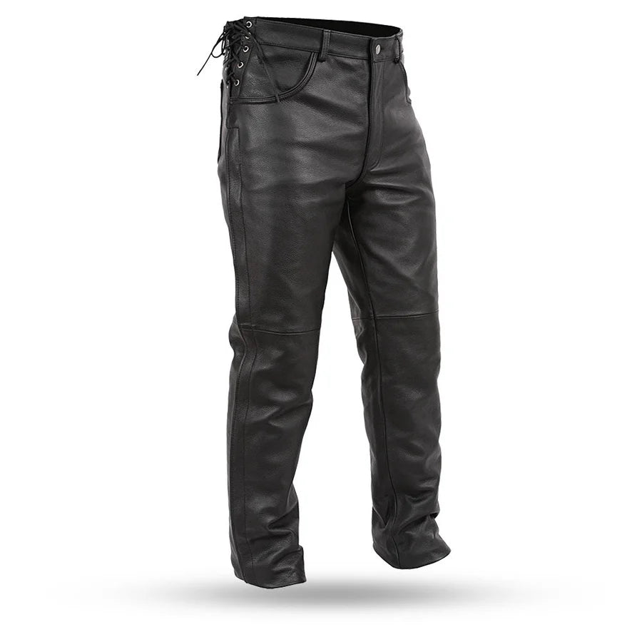 Milwaukee Leather Men’s Classic Black Motorcycle Riding Pants