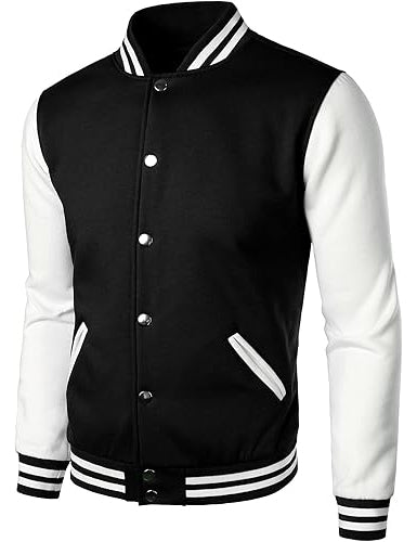 Man’s Varsity Baseball Jacket Cotton Blend Letterman Jackets