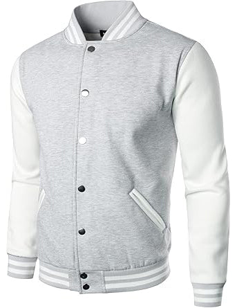 Man’s Varsity Baseball Jacket Cotton Blend Letterman Jackets