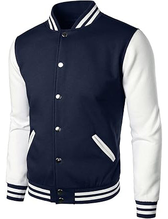 Man’s Varsity Baseball Jacket Cotton Blend Letterman Jackets