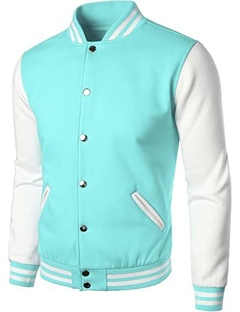 Man’s Varsity Baseball Jacket Cotton Blend Letterman Jackets