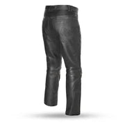 Unisex Black Leather Motorcycle Riding Pants – First Mfg Co Smarty Pants