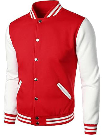 Man’s Varsity Baseball Jacket Cotton Blend Letterman Jackets