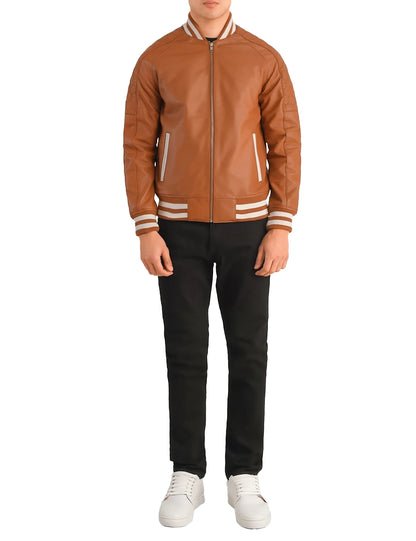 Man’s Varsity Baseball Jacket Cotton Blend Letterman Jackets