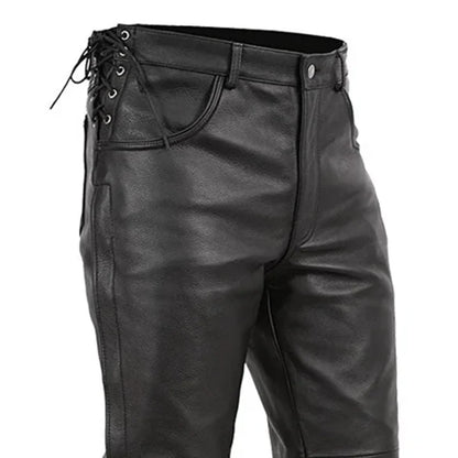 Milwaukee Leather Men’s Classic Black Motorcycle Riding Pants