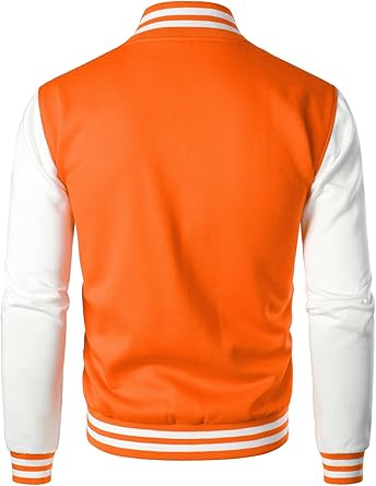 Man’s Varsity Baseball Jacket Cotton Blend Letterman Jackets