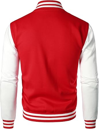 Man’s Varsity Baseball Jacket Cotton Blend Letterman Jackets