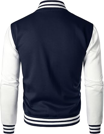 Man’s Varsity Baseball Jacket Cotton Blend Letterman Jackets