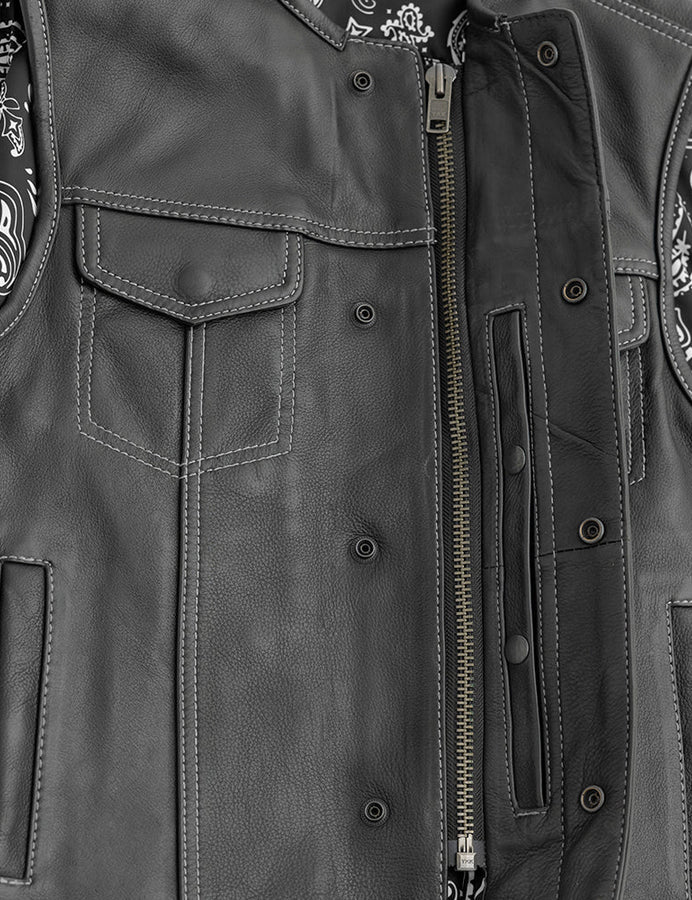 Milwaukee Leather Men’s Black Club Vest – Old Glory