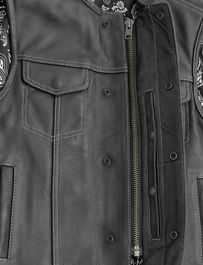 Milwaukee Leather Men’s Black Club Vest – Old Glory
