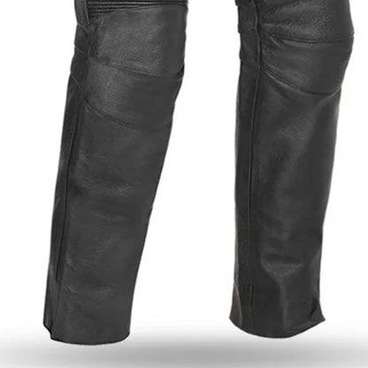 Unisex Black Leather Motorcycle Riding Pants – First Mfg Co Smarty Pants