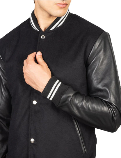 Man’s Varsity Baseball Jacket Cotton Blend Letterman Jackets