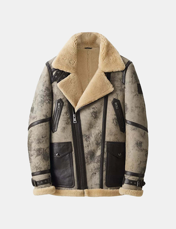 Denny &amp; Dora Men Genuine Leather Coat