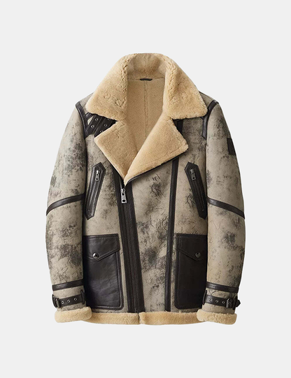 Denny &amp; Dora Men Genuine Leather Coat