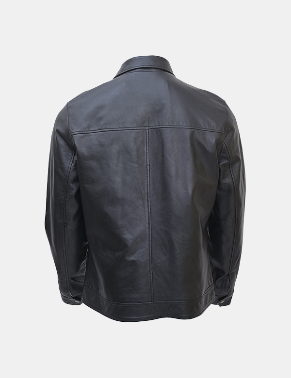 Mens Black Lambskin Leather Jacket