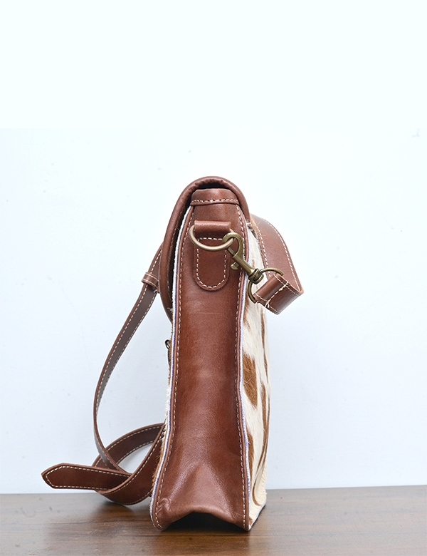 Hair on Cow Skin Leather Jacket for Women's