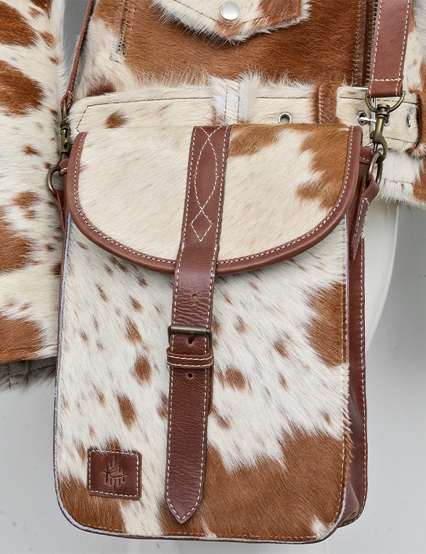 Hair on Cow Skin Leather Jacket for Women's