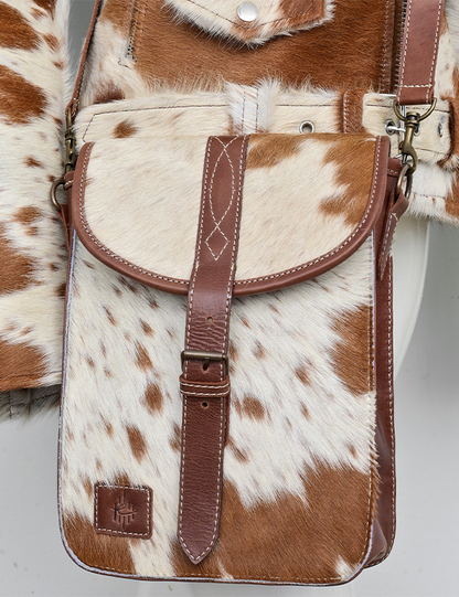 Hair on Cow Skin Leather Jacket for Women's
