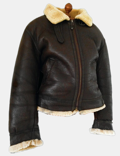 Men's Vintage Luxry Look Leather Bomber Jacket