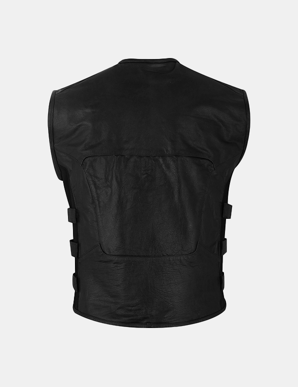 Men Leather Biker vest