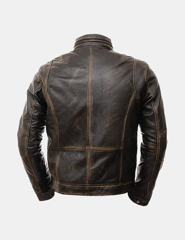 Max Fashion Mens Leather Jacket Motorcycle
