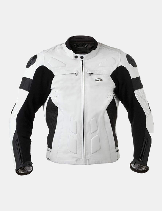 New Mens Motorbike Motorcycle Leather Jacket
