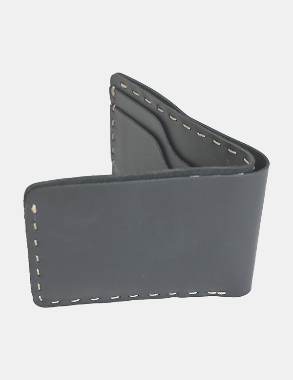 Fully Handmade Black Leather Wallet