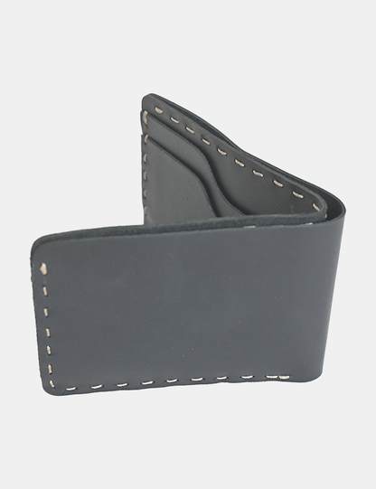 Fully Handmade Black Leather Wallet