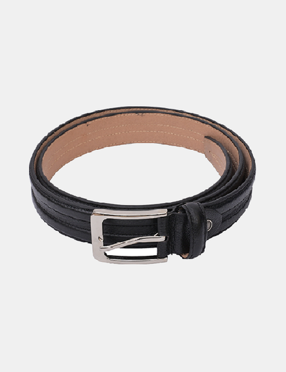 Men's Genuine Black Leather Belt