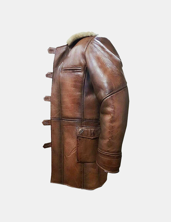 Men’s Real Sheepskin Jacket Winter Bane Coat