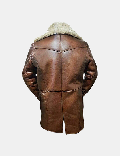 Men’s Real Sheepskin Jacket Winter Bane Coat
