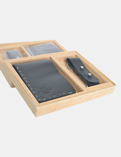Fully Handmade Black Leather Wallet