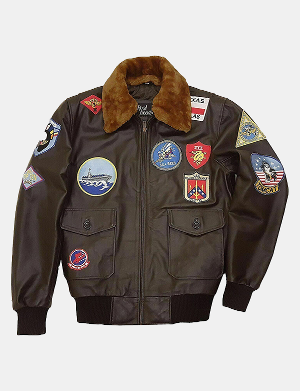 Men's Bomber Real Leather flying flight jacket