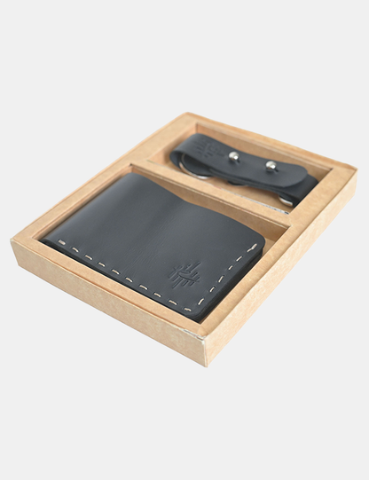 Fully Handmade Black Leather Wallet