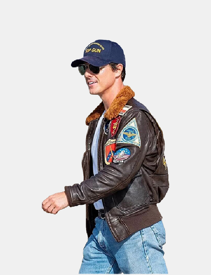 Men's Bomber Real Leather flying flight jacket