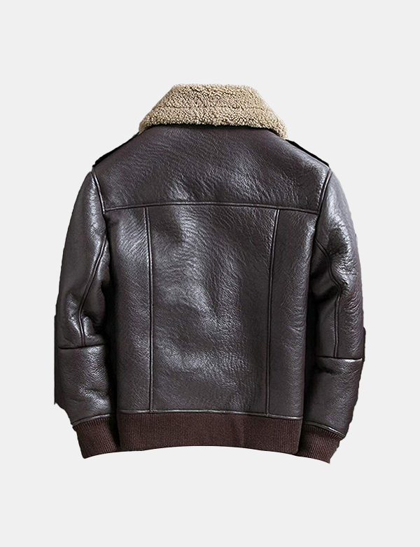 Men Shearling Real Leather Jacket