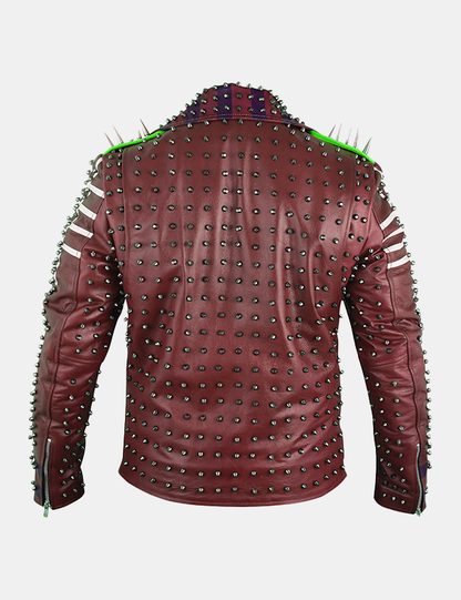 Biker Studded Jacket Men